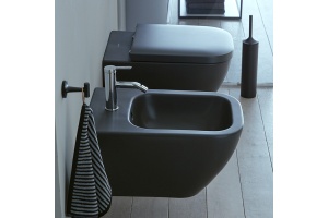 DURAVIT (Happy D.2) Биде подвесное 355 x 540 мм, цвет антрацит матовый
