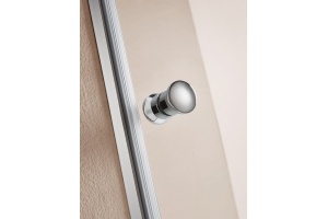 Душевая дверь в нишу Cezares ECO-O-B-1-80-C-Cr стекло прозрачное - 3