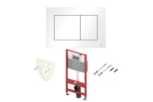 Инсталляция для унитаза TECE now 9400413 кнопка белая глянцевая