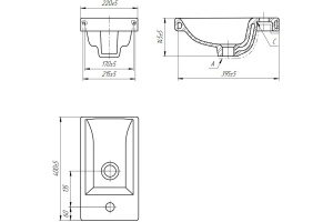 Рукомойник Cersanit Como 40 - 2