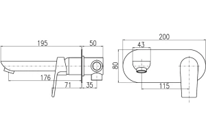 Смеситель для раковины Rav Slezak Colorado черный матовый - 2