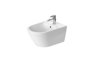 DURAVIT (D-Neo) Биде подвесное 370 x 540 мм, с переливом, с отверстием под смеситель, белое