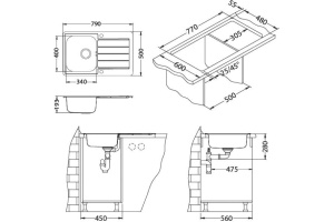 Мойка кухонная Alveus Line Maxim 80 - 3
