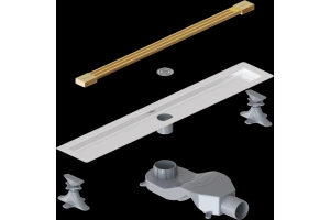 Душевой лоток Armadi Art Infinity 60 золото - 3