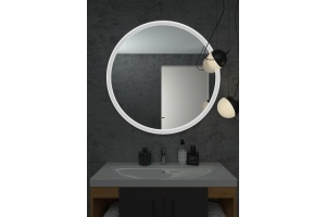 Зеркало с подсветкой ART&MAX Napoli AM-Nap-1000-DS-F-White - 2