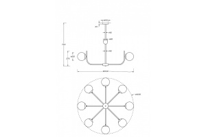 Подвесная люстра Maytoni Rendez-Vous MOD109PL-08BS - 3
