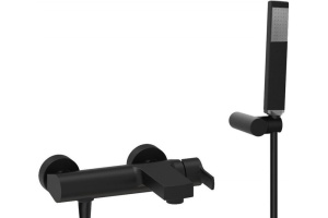 Смеситель Cezares Ovest VDM-NOP для ванны с душем, черный