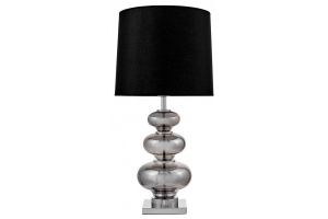 Настольная лампа декоративная LUMINA DECO Briston LDT 303 CHR+BK