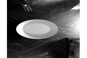 Акриловая ванна Abber 180х85 белая без гидромассажа - 2