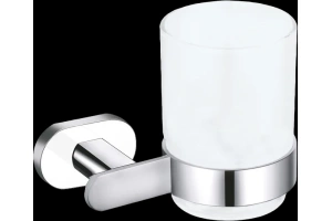 Стакан для зубных щеток Rav Slezak Yukon хром - белый