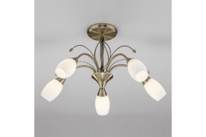 Люстра на штанге Eurosvet Ginevra 30280/5 античная бронза