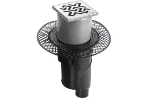 Душевой трап Berges Platz Antik 10х10 хром матовый