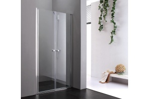 Душевая дверь Cezares Elena 155 хром стекло прозрачное
