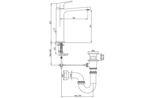 102188013EX Tiera смеситель для раковины 191 - 2