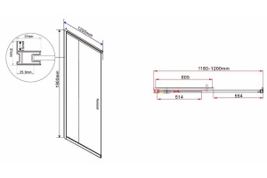 Душевой уголок Vincea Garda 120х120 хром стекло рифленое - 2