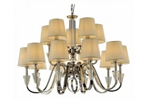 Подвесная люстра iLamp Alesti P2424-10+5 Nickel - 2