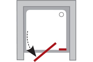 Душевая дверь Ravak Pivot 110 см (03GD0U00Z1) - 2