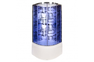 Душевая кабина Deto BM 90х90 с подсветкой и гидромассажем, хром (BM4590NLED+GMBLACK) - 2