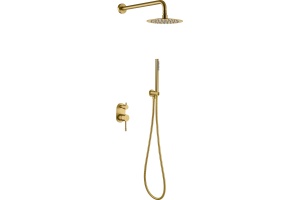 Душевой комплект Boheme Uno 464-MG С ВНУТРЕННЕЙ ЧАСТЬЮ, matt gold