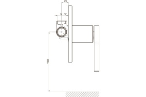 Смеситель GPD Gildo для душа MAD165 - 2