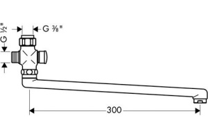 Излив Hansgrohe Metropol S 14495000 универсальный - 2
