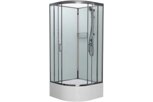 Душевая кабина Frank Brilliant 90х90 хром стекло прозрачное