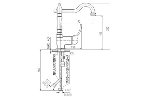 Смеситель для кухонной мойки Rav Slezak Labe хром (L008.5/8) - 2