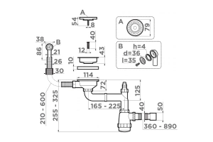 Сифон для кухонной мойки Omoikiri хром (4956766) - 2