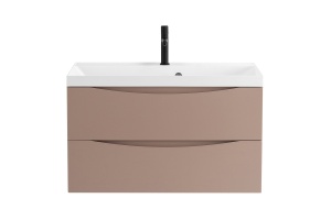 Тумба с раковиной Belbagno Marino 80 бежевый матовый - 3