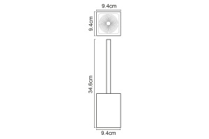 Ершик для унитаза WasserKRAFT Kammel белый - 3