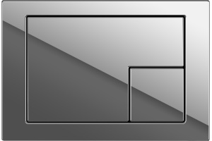Система инсталляции для унитазов Cersanit Vector, 40 кнопка Corner хром - 3