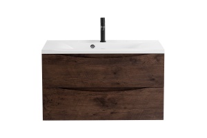 Тумба с раковиной BelBagno Marino 100 темное дерево