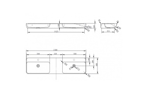Подвесная раковина Abber Kristall 150 красная - 3