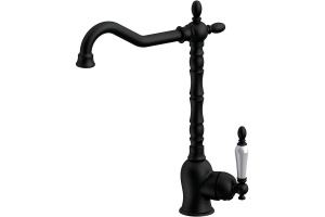 Смеситель для кухни GPD Retro черный матовый