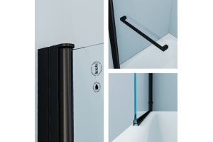 Шторка на ванну Iddis Slide 75х145, профиль матовый черный SLI5BS7i90 - 3