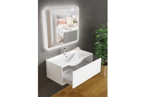 Комплект мебели Sanvit Бруно -1 100 белый глянец - 3