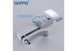 Душевая система Gappo, излив является переключателем на лейку белый/хром G2407-8 - 3