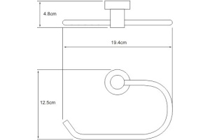 Полотенцедержатель Wasserkraft Donau K-9460 - 3