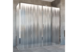 Душевой уголок Vincea Garda 190х100 хром стекло рифленое