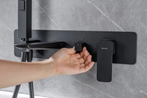 Смеситель для ванны с душем Allen Brau Infinity черный матовый - 2