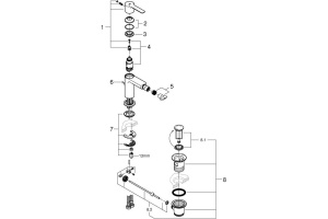 Смеситель Grohe Lineare New 33848001 для биде - 3