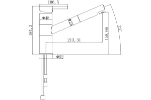 Смеситель Swedbe Selene 7041 для кухонной мойки - 3