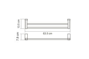 Lopau K-6040 Держатель полотенец двойной - 3
