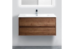 Тумба с раковиной BelBagno Kraft 100 rovere tabacco