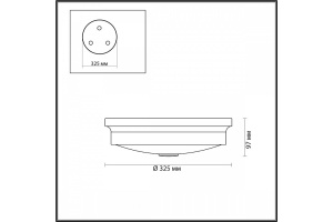 Настенно-потолочный светильник Odeon Light Walli Marsei 4825/3C - 3