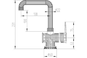 Смеситель Zorg Antic A 419 U-BR LOFT для раковины - 2