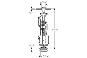 Принадлежность для унитаза механизм для бачка сливной, цвет: механизм - 2