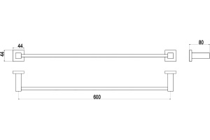 Полотенцедержатель Timo Selene (10053/00 chrome) - 2