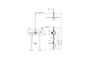 Смеситель для душа Vincea термостатический сталь - 2