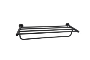 Полка для полотенец AQUATEK ВЕГА AQ4015MB, матовый черный